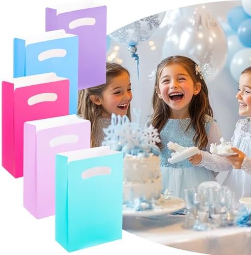 UnicoPak 15 Pack Pastel Goodie Bags for Birthday Party