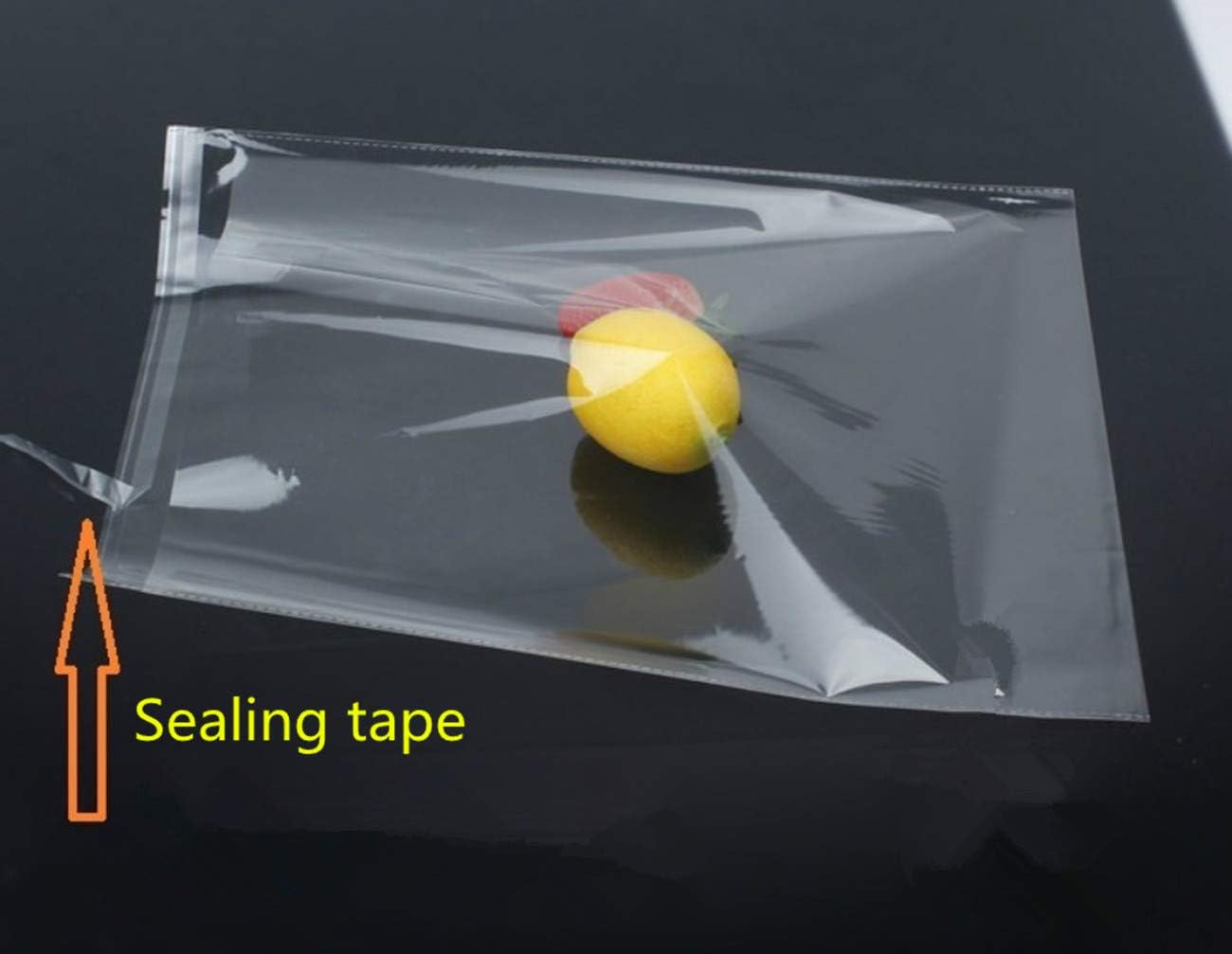 JOSDIOX 5x65 Inch Clear Cellophane Bags 100Pcs Resealable