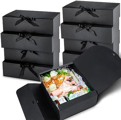 Kucoele 15 Piece Gift Boxes with Lids Black