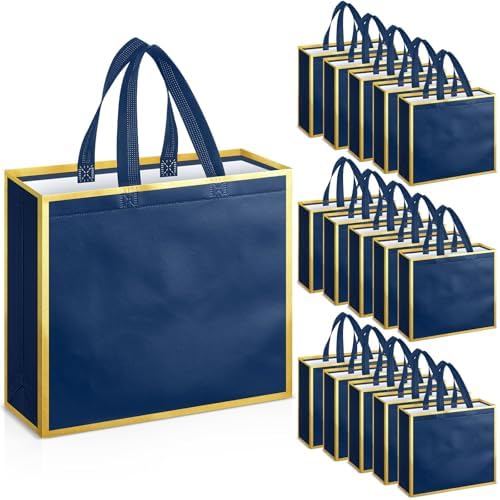 Sweetude 16 Pcs Reusable Gift Bags with Handles
