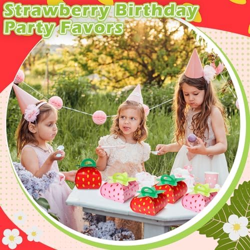TaoBary 36 Piece Strawberry Favor Boxes