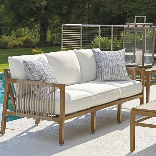 Pack of 2 Durable Herringbone Outdoor Pillow