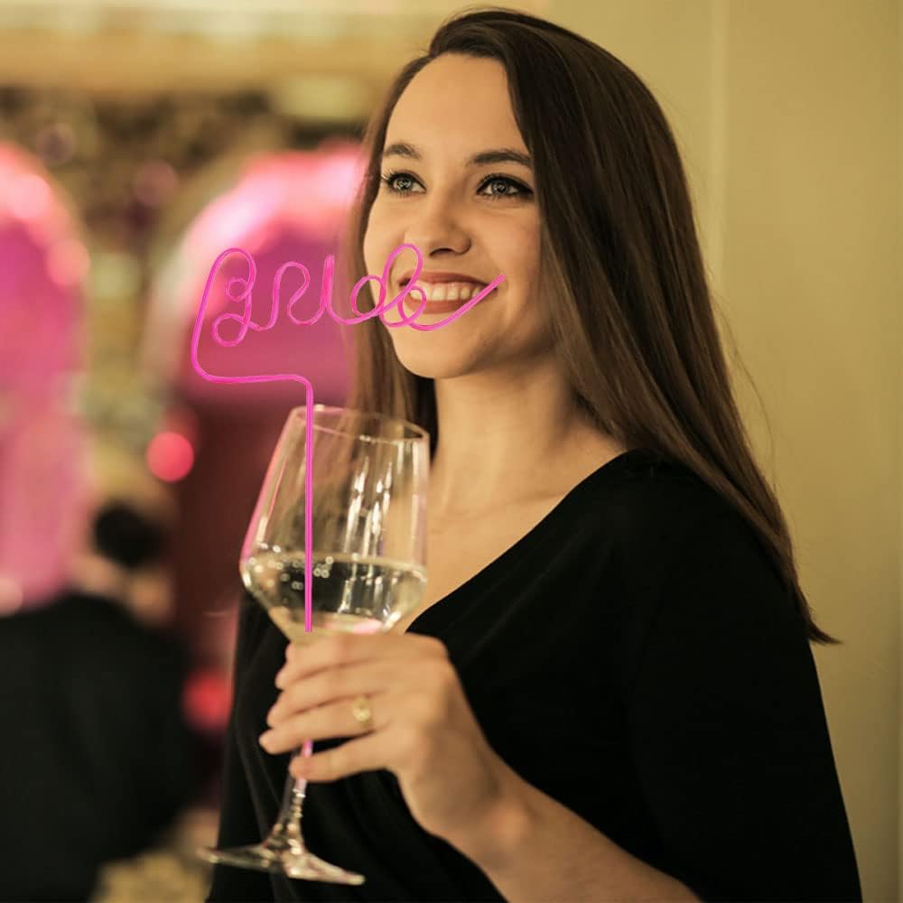 12Pcs Reusable Diamond Shape Straw Set Wedding Decor
