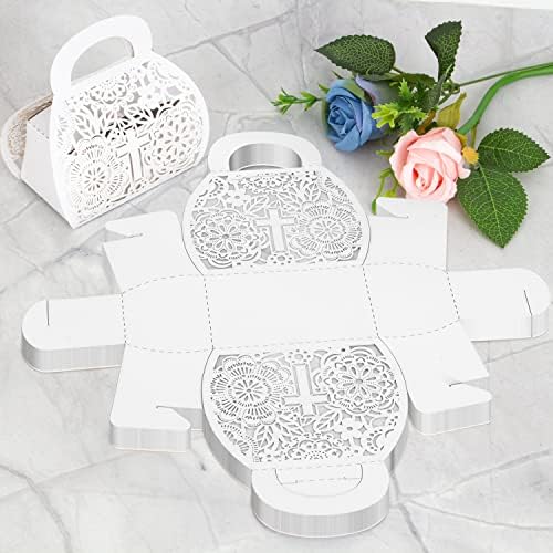 25PCS Shiny Cross Favor Boxes for Parties