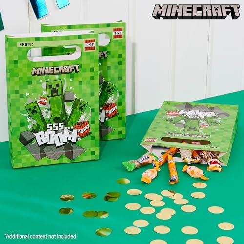 Minecraft Party Favor Bags 10 Pcs Kids Themed Gift Bags