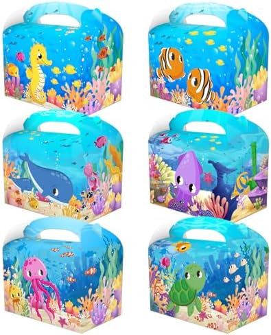 CPTBAG 12 Pack Under the Sea Gift Boxes