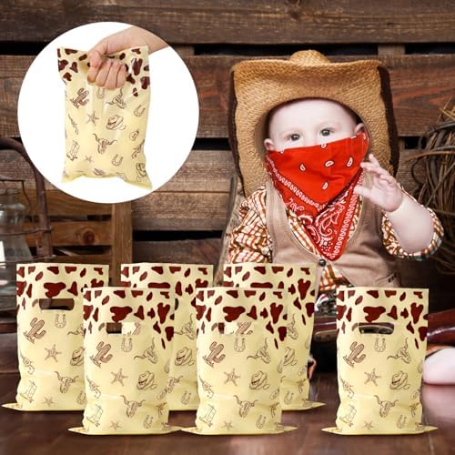 Gosknor 50pcs Plastic Cowboy Goodie Bags