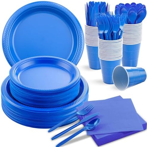 LUODA MirthMood 350 Piece Blue Party Set