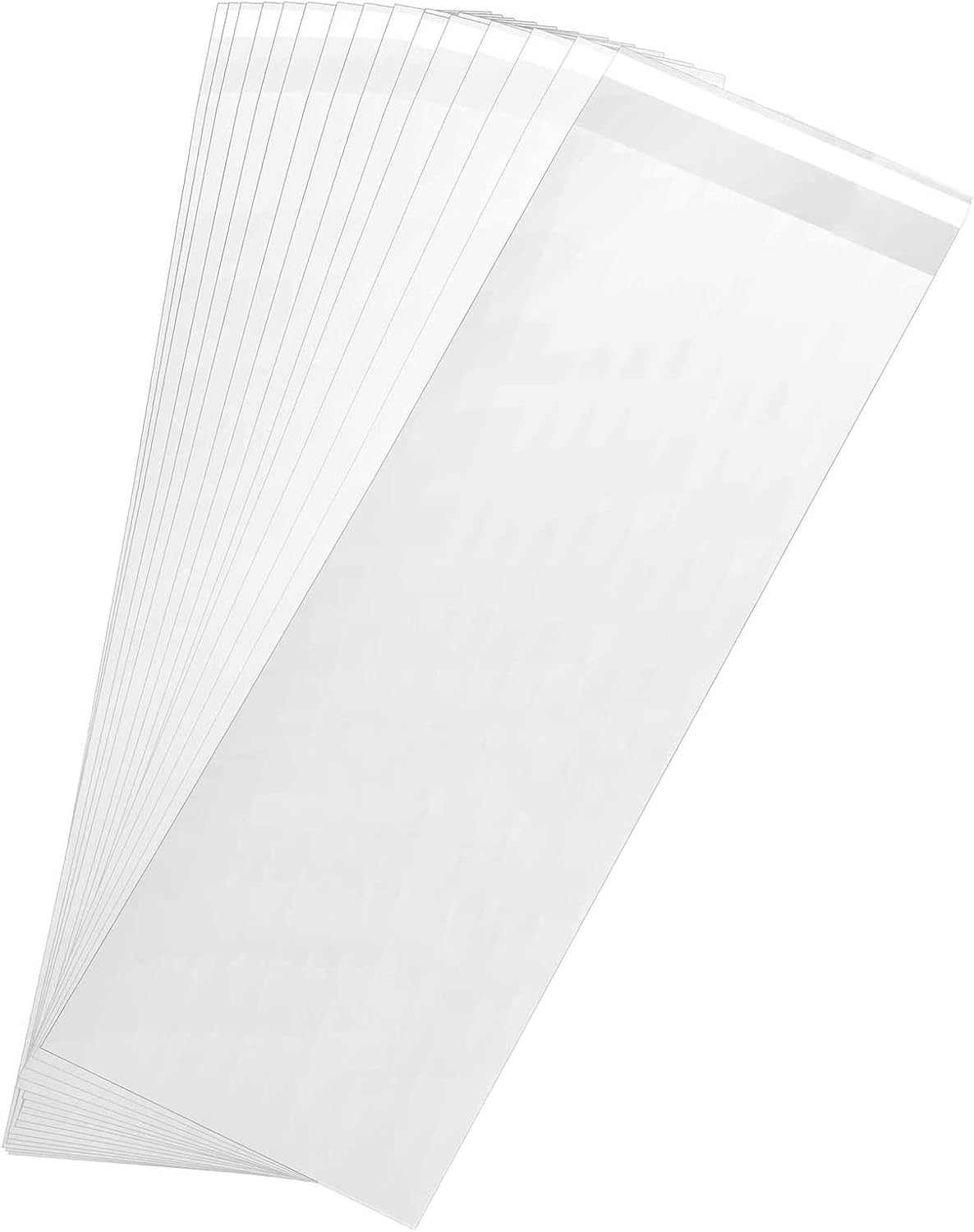 200 Pcs 4x10 In Clear Cellophane Bags Resealable Self Adhesive