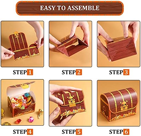 Chinco Pirate Treasure Chest Gift Boxes 24 Pcs