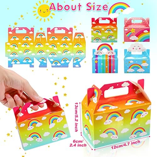 Nezyo 24 Pack Rainbow Party Favor Boxes