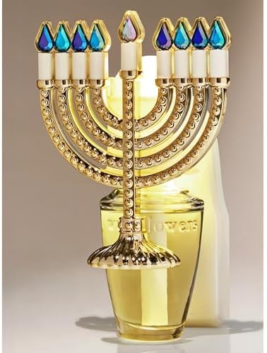 Elegant Menorah Nightlight Wall Flower Fragrance Plug
