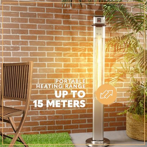SereneLife Infrared Patio Heater with Remote Control