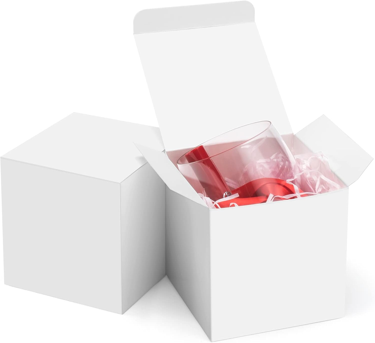 ValBox 4x4x4 White Gift Boxes 50PCS