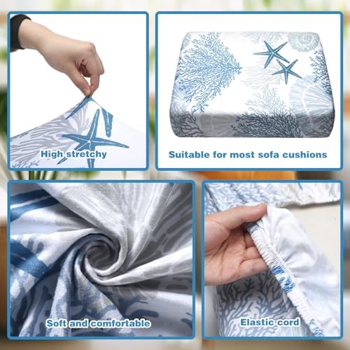 Hosuly 8 Pcs Summer Sofa Cushion Covers