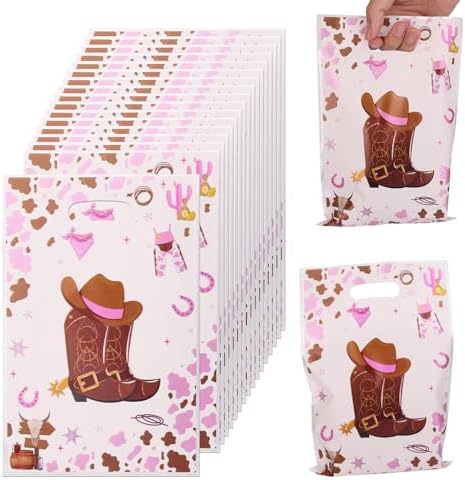 50pcs Cowboy Gift Bags Western Theme Party Favor Wraps