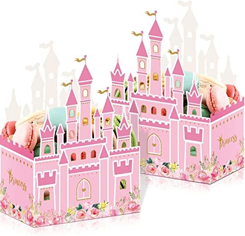 Outus 24 Piece Pink Princess Castle Favor Bags