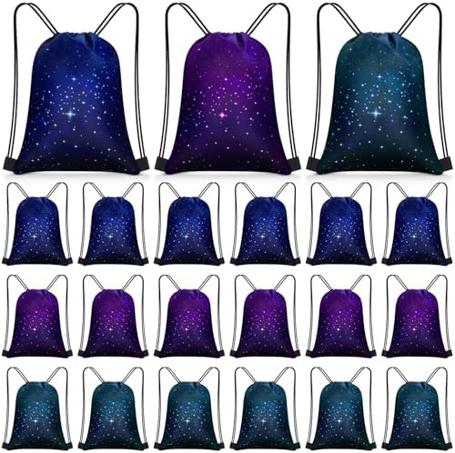 Censen 24 Pcs Starry Sky Drawstring Bags Set