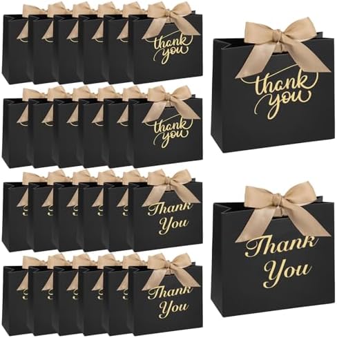 VGOODALL 24PCS Mini Party Favor Bags with Bow Ribbon 1