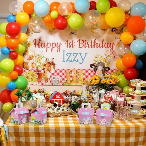 16 Piece Pink Farm Animal Themed Candy Gift Box Set