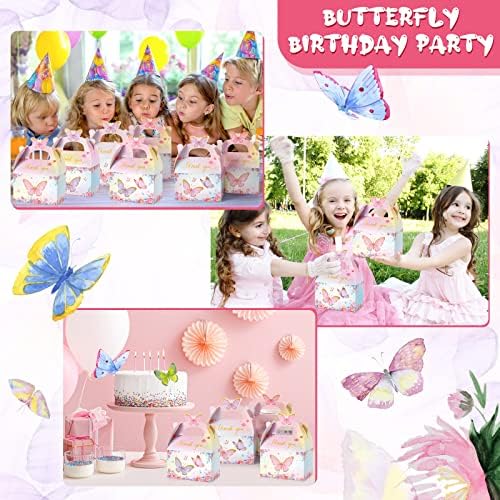 Nezyo 24 Pcs Butterfly Party Favor Treat Boxes