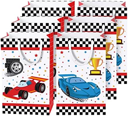 WERNNSAI Racing Car Party Bags with Handles 16PCS