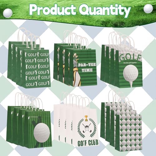CZWXOXO 24pcs Golf Themed Gift Bags Party Supplies