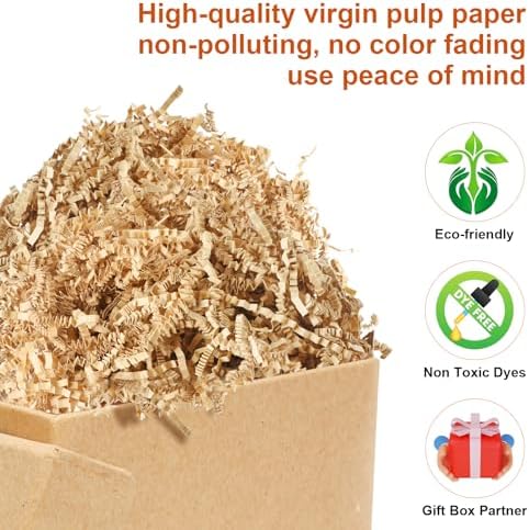 Darfukei Crinkle Paper Shreds 8 Oz Gift Filler