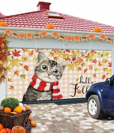 Fall Garage Door Banner 7x8 ft Thanksgiving Decor