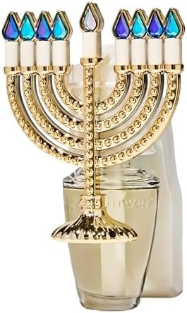 Elegant Menorah Nightlight Wall Flower Fragrance Plug