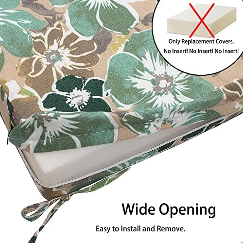 Magpie Fabrics Green Floral Cushion Covers Set of 2