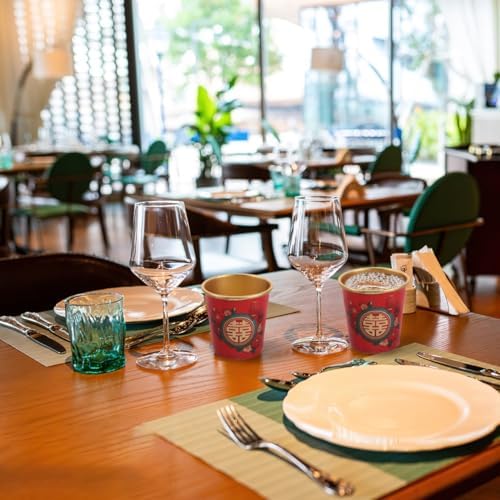 Garneck 50 Pack Paper Cups for Wedding Party Decorations