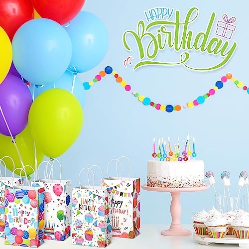 Fulmoon 36 Pcs Birthday Gift Bags with Handle