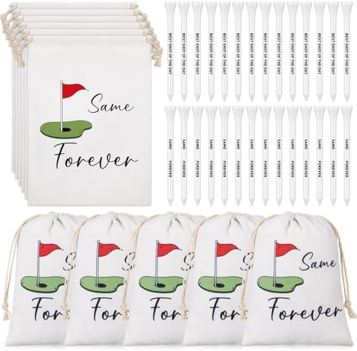 Realspring Golf Party Gift Bags 60 Piece Set