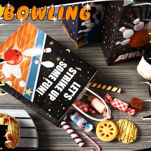 Kolldenn 24 Pcs Bowling Party Favor Bags