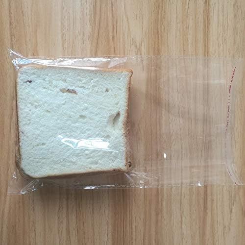 Borningfire 200 Pcs 6x8 Clear Resealable Cellophane Bags