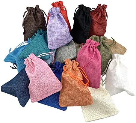 Palmhomee 20 Pack Burlap Gift Bags with Drawstring