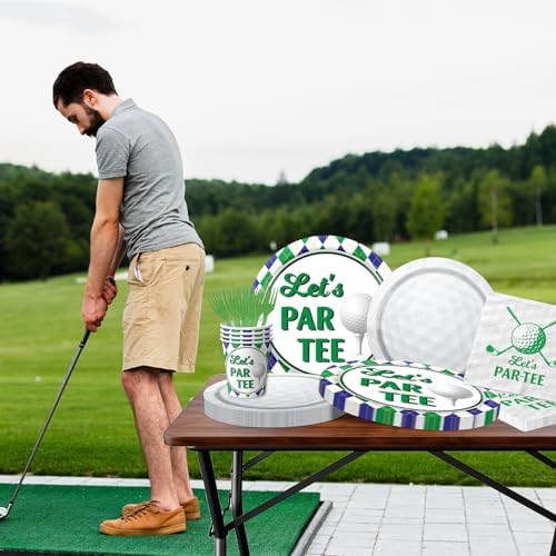 Dydamud Golf Party Supplies 140pcs Tableware Set