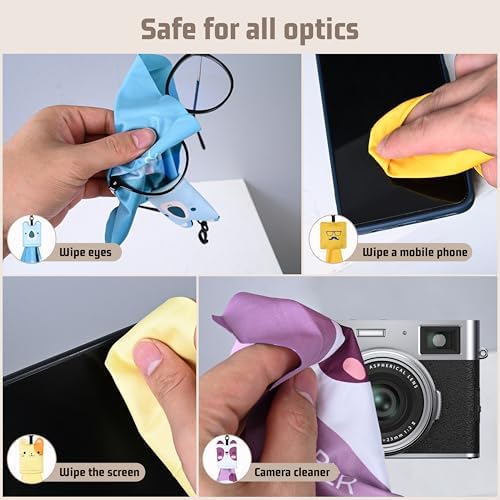 SEIBER Microfiber Lens Cloth 6 Pack for Glasses and Screens