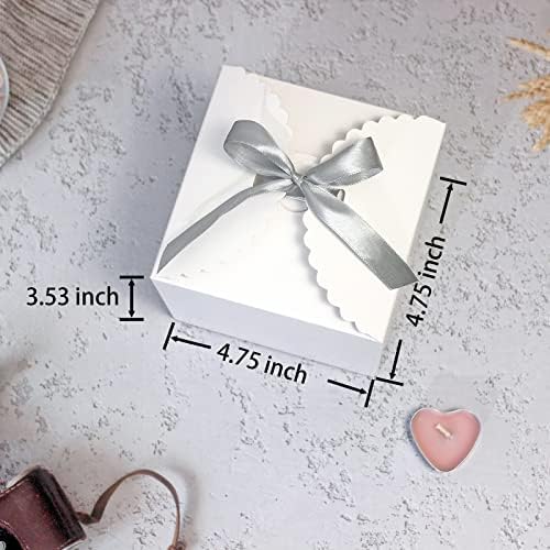 WEWILUCK 10 PCS Small White Gift Boxes with Lids