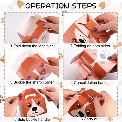 24 Pcs Dog Theme Gift Boxes for Birthday Parties