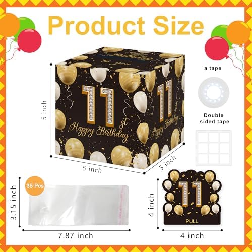 Azbuk Surprise Gift Box 11th Birthday Money Bags