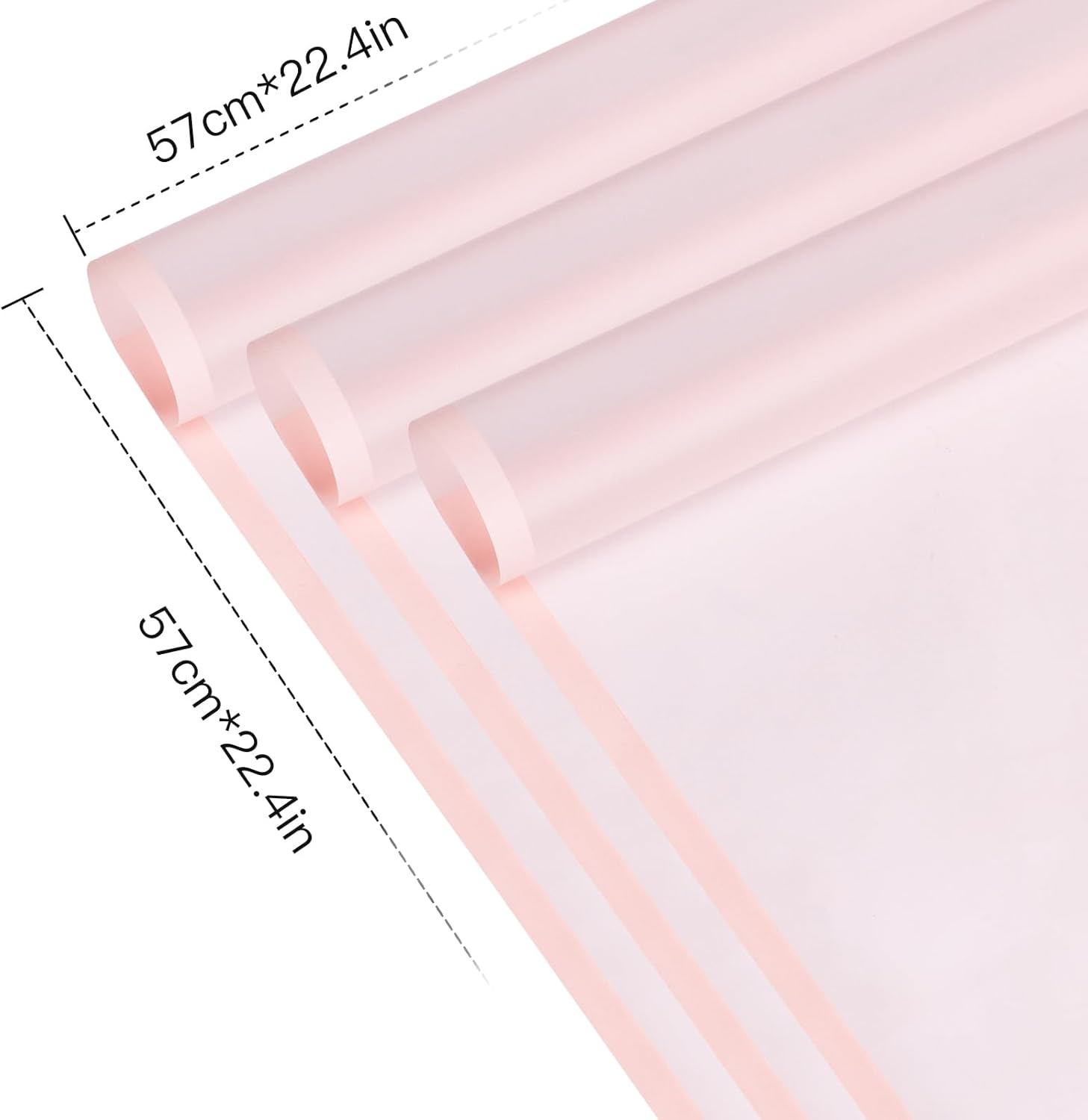 RUSPEPA 20 Sheets Waterproof Flower Wrap Paper Pink