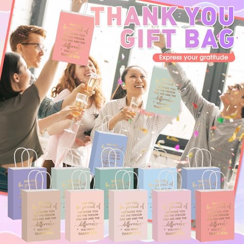 ReliThick 100 Pcs Appreciation Gift Bags for Team Events