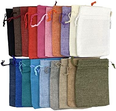 Palmhomee 20 Pack Burlap Gift Bags with Drawstring