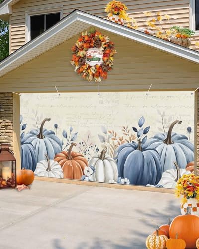 Singingin Fall Garage Door Banner 7x8 ft