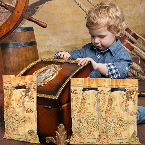 Yinder Pirate Treat Candy Bags 100 Pcs Treasure Map Party Favors