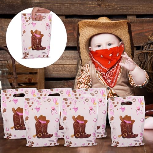 50pcs Cowboy Gift Bags Western Theme Party Favor Wraps