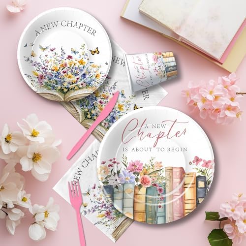 A New Chapter Bridal Shower Tableware Set 24pcs