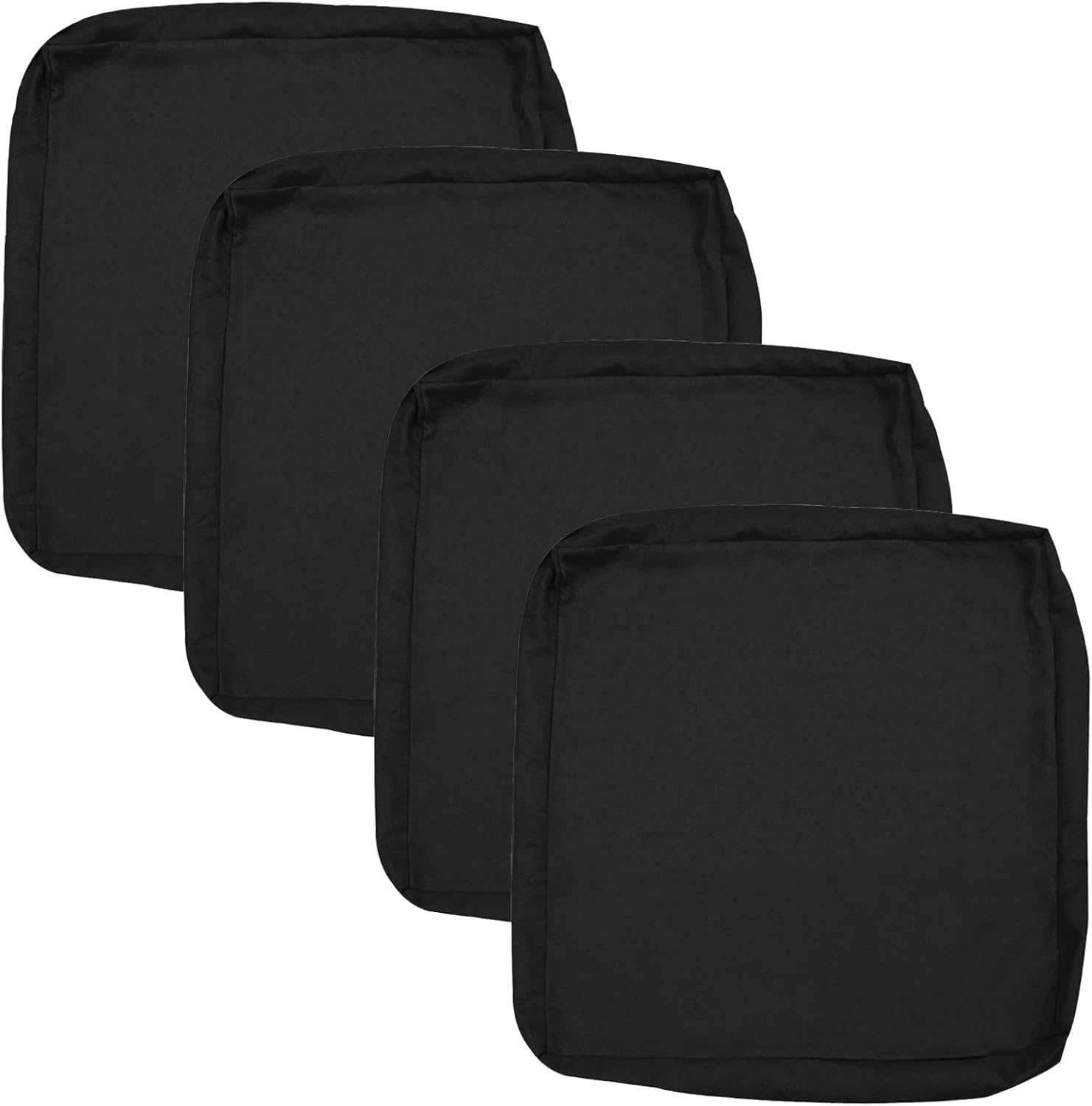 Oslimea 4 Pack Outdoor Cushion Covers Black